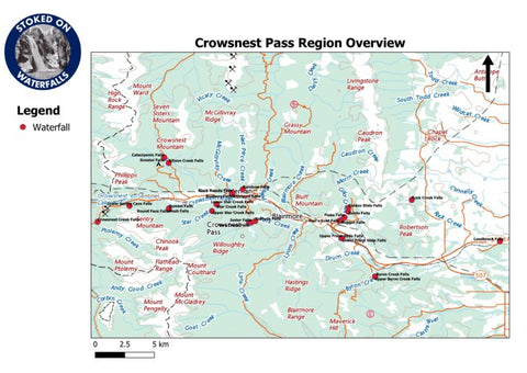 Crowsnest Pass Region Overview Map Preview 1