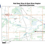 Red Deer & Ram River Region - East Area Overview Map Preview 1