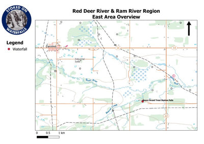Red Deer & Ram River Region - East Area Overview Map Preview 1