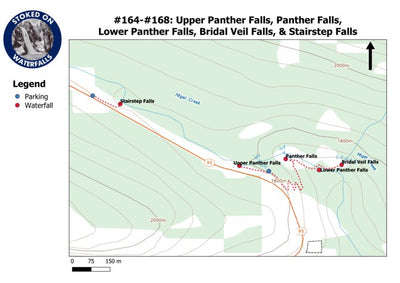 164-168 - Upper Panther Falls, Panther Falls, Lower Panther Falls, & Stairstep Falls Preview 1