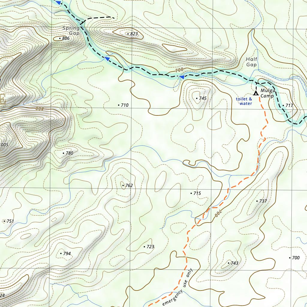Map Showing Macdonnell Ranges West MacDonnell Ranges and the Larapinta Trail (Map 1: Alice Springs to ...