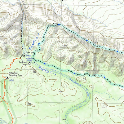 West MacDonnell Ranges and the Larapinta Trail (Map 4: Ormiston Pound and Mount Sonder) Preview 3