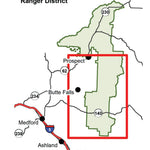 Rogue River-Siskiyou NF - High Cascades RD - Firewood Cutting Map Bundle Preview 2
