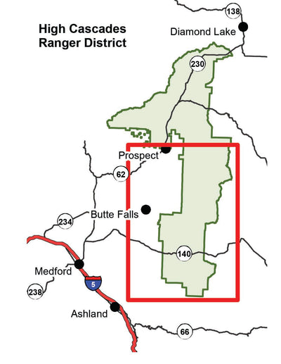 Rogue River-Siskiyou NF - High Cascades RD - Firewood Cutting Map Bundle Preview 2