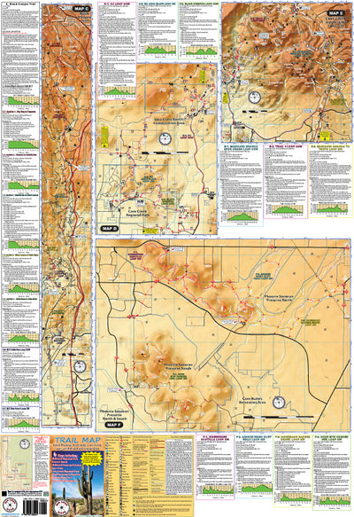 Trail Map Bundle for North Phoenix, Scottsdale, Cave Creek, Fountain Hills & Black Canyon City Preview 1