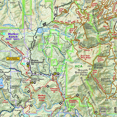 Latitude 40° Maps-Boulder County Trails Map-4th ed Preview 3