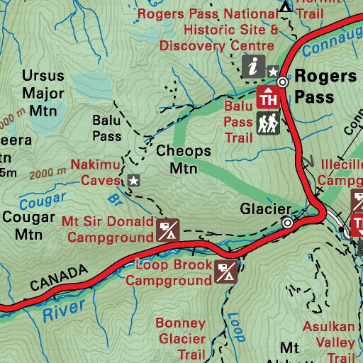 Glacier National Park BC - Backroad Mapbooks Map by Backroad Mapbooks ...