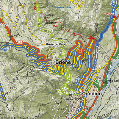 Valle del Chiese Official Mountainbike Map Preview 2