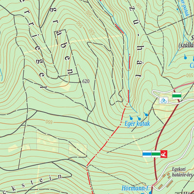 Kőszegi-hegység turista-, biciklis térkép, Geschriebenstein hiking, biking map Preview 2