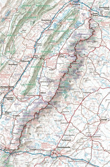 Shenandoah National Park Recreation Map Preview 1