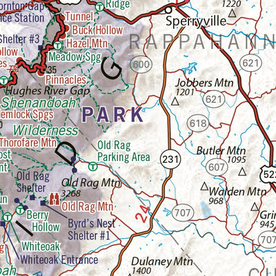 Shenandoah National Park Recreation Map Preview 3