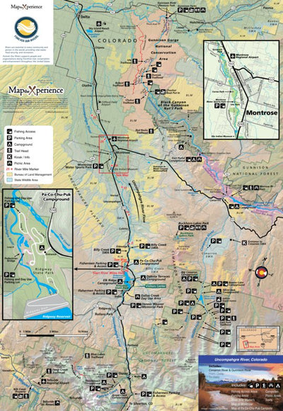 Uncompahgre River Fishing and Fly Fishing Map Preview 1
