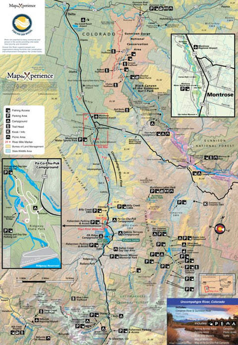 Uncompahgre River Fishing and Fly Fishing Map Preview 1