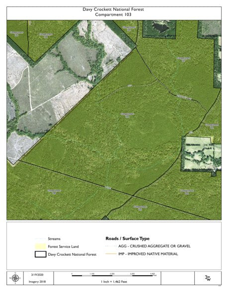 Individal Compartment Map of the Davy Crockett National Forest v4 Preview 1