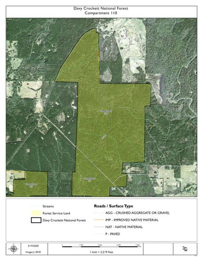 Individal Compartment Map of the Davy Crockett National Forest v12 Preview 1
