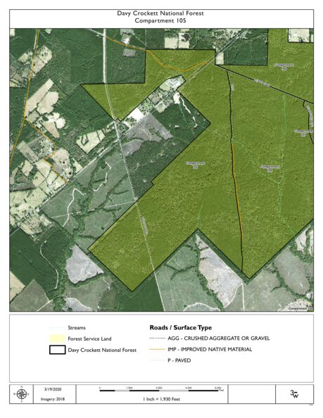 Individal Compartment Map of the Davy Crockett National Forest v6 Preview 1