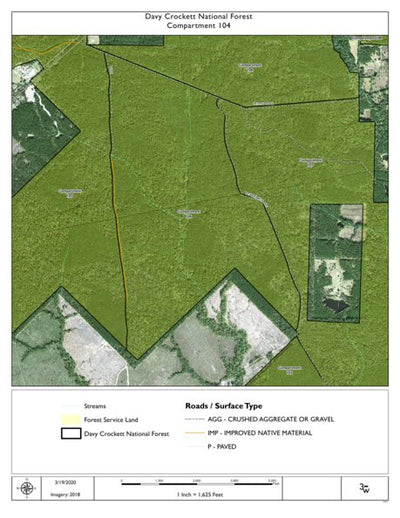 Individal Compartment Map of the Davy Crockett National Forest v5 Preview 1