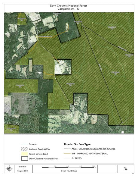 Individal Compartment Map of the Davy Crockett National Forest v15 Preview 1