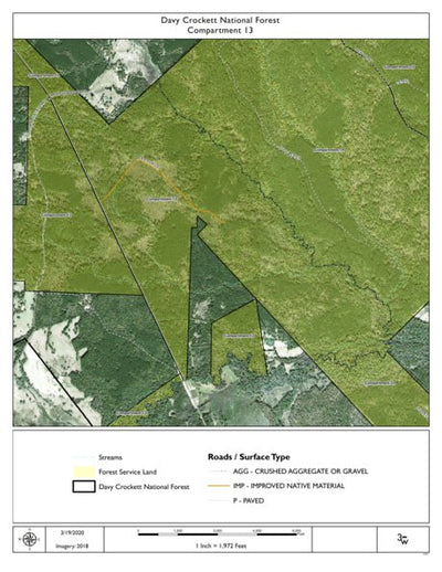 Individal Compartment Map of the Davy Crockett National Forest v26 Preview 1