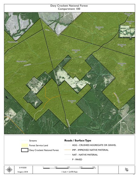 Individal Compartment Map of the Davy Crockett National Forest v1 Preview 1