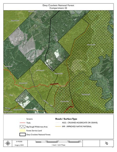 Individal Compartment Map of the Davy Crockett National Forest v36 Preview 1