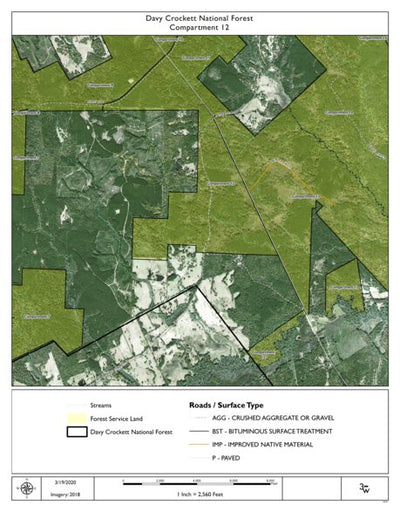 Individal Compartment Map of the Davy Crockett National Forest v25 Preview 1