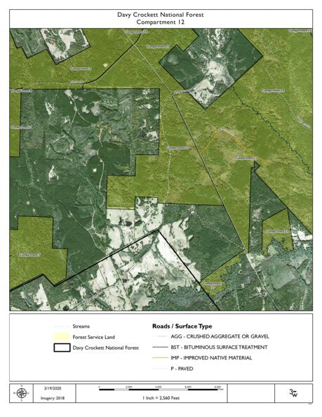Individal Compartment Map of the Davy Crockett National Forest v25 Preview 1