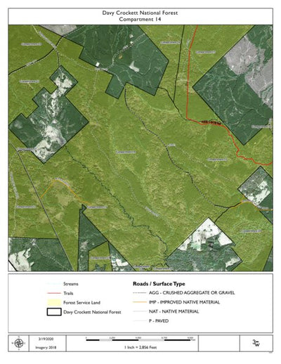 Individal Compartment Map of the Davy Crockett National Forest v27 Preview 1