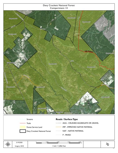 Individal Compartment Map of the Davy Crockett National Forest v27 Preview 1