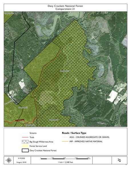 Individal Compartment Map of the Davy Crockett National Forest v35 Preview 1