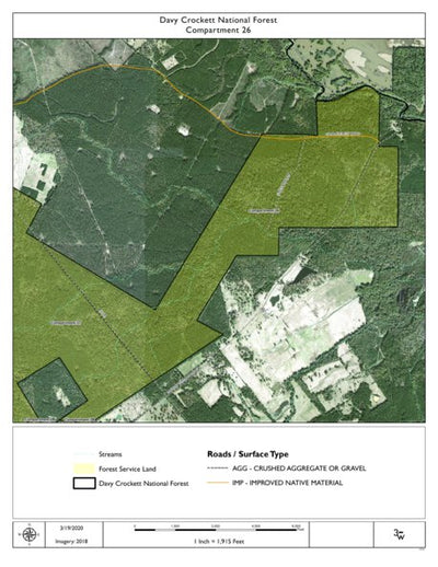 Individal Compartment Map of the Davy Crockett National Forest v40 Preview 1