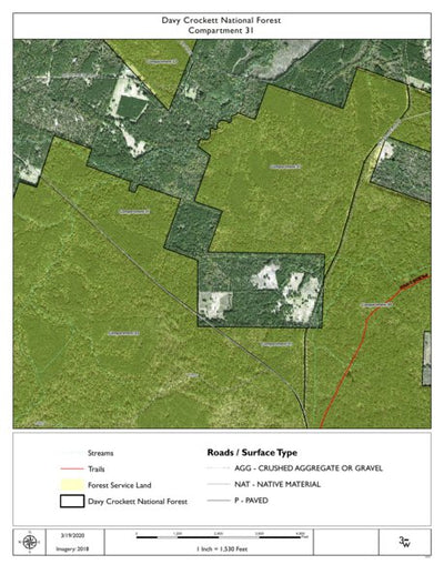 Individal Compartment Map of the Davy Crockett National Forest v46 Preview 1