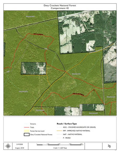 Individal Compartment Map of the Davy Crockett National Forest v58 Preview 1