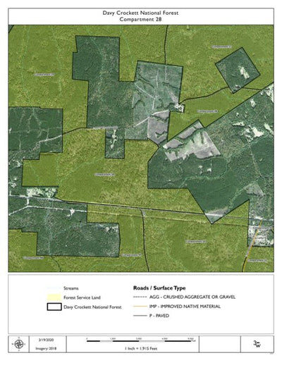 Individal Compartment Map of the Davy Crockett National Forest v42 Preview 1