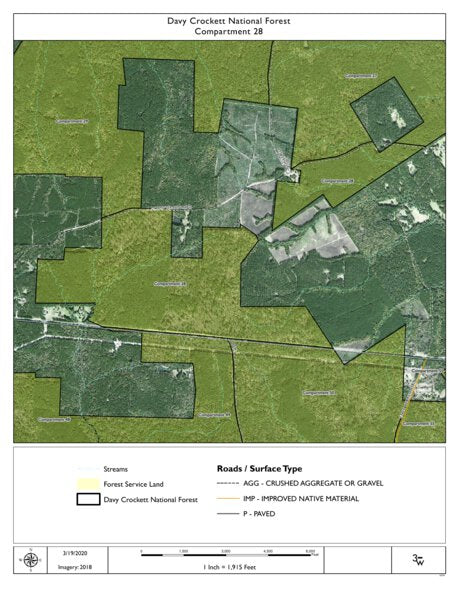 Individal Compartment Map of the Davy Crockett National Forest v42 Preview 1