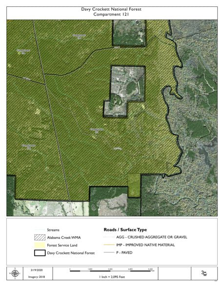 Individal Compartment Map of the Davy Crockett National Forest v24 Preview 1