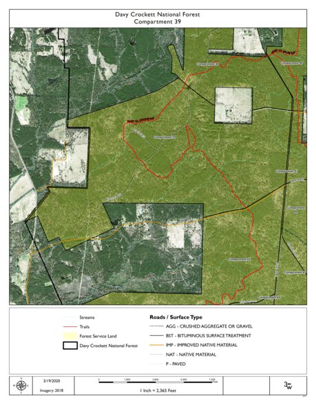 Individal Compartment Map of the Davy Crockett National Forest v54 Preview 1