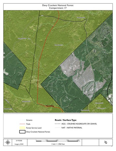 Individal Compartment Map of the Davy Crockett National Forest v30 Preview 1