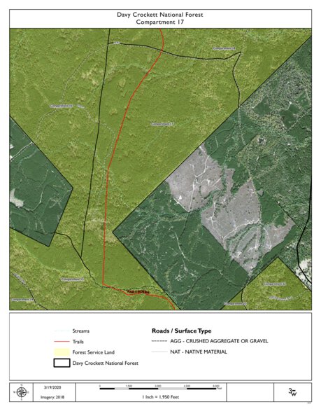 Individal Compartment Map of the Davy Crockett National Forest v30 Preview 1