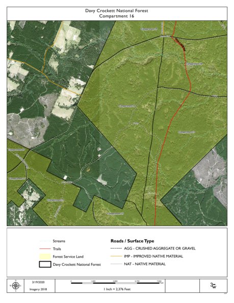 Individal Compartment Map of the Davy Crockett National Forest v29 Preview 1