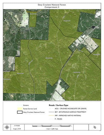 Individal Compartment Map of the Davy Crockett National Forest v55 Preview 1
