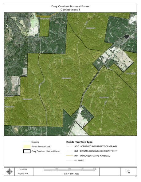 Individal Compartment Map of the Davy Crockett National Forest v55 Preview 1
