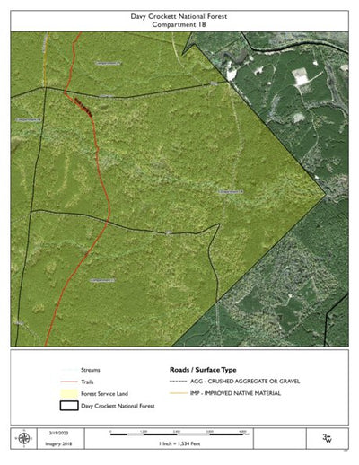 Individal Compartment Map of the Davy Crockett National Forest v31 Preview 1
