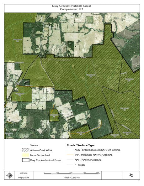 Individal Compartment Map of the Davy Crockett National Forest v14 Preview 1