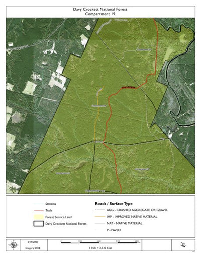 Individal Compartment Map of the Davy Crockett National Forest v32 Preview 1