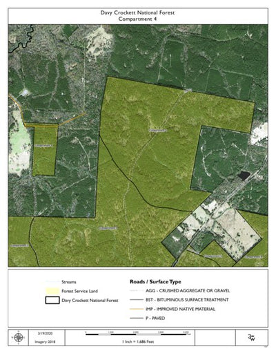 Individal Compartment Map of the Davy Crockett National Forest v67 Preview 1