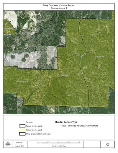 Individal Compartment Map of the Davy Crockett National Forest v44 Preview 1