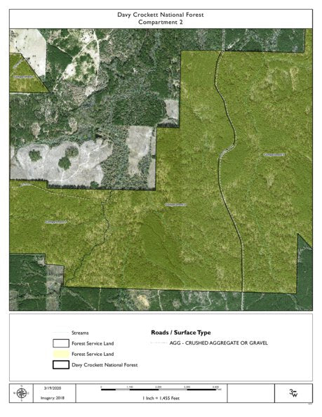 Individal Compartment Map of the Davy Crockett National Forest v44 Preview 1