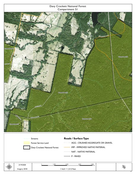 Individal Compartment Map of the Davy Crockett National Forest v69 Preview 1