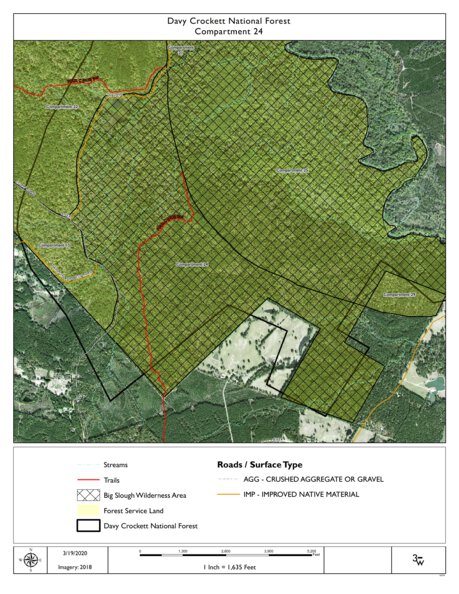Individal Compartment Map of the Davy Crockett National Forest v38 Preview 1